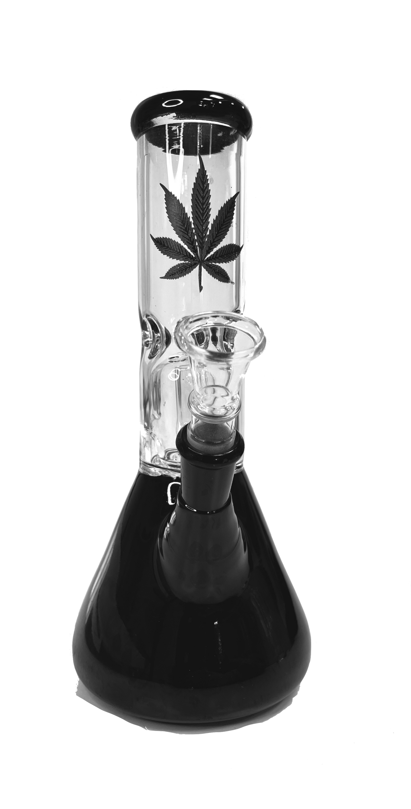 Black Glass Bong With Intercooler 20.5 Cm | 40mm Ø