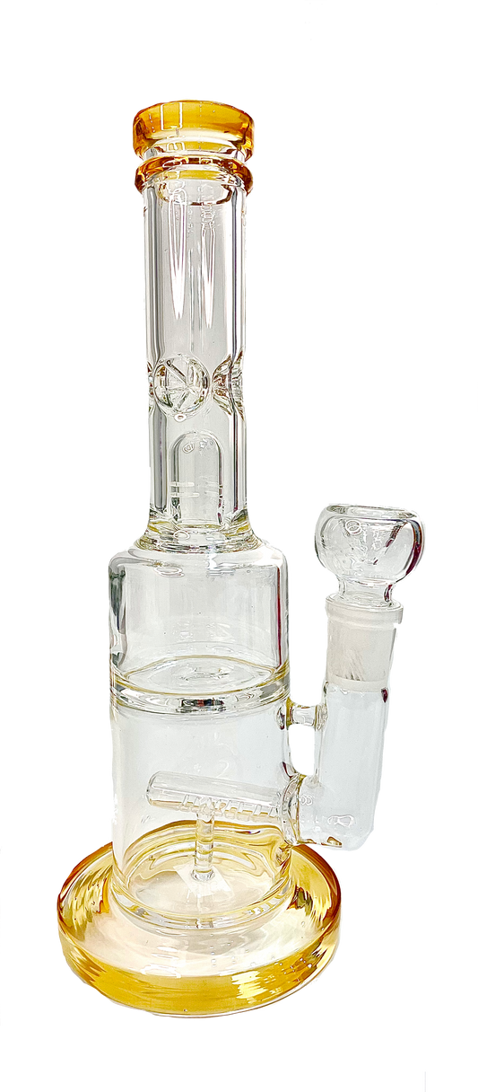 YELLOW CRYSTAL BONG 26.2CM | 35MM Ø